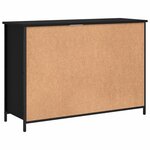 vidaXL Buffet noir 100x35x70 cm bois d'ingénierie