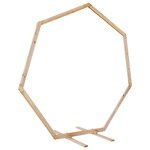 vidaXL Arche de mariage Marron Clair 221 x 92 x 216 cm