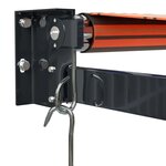 vidaXL Auvent rétractable orange et marron 3 5x2 5m tissu et aluminium