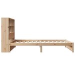 vidaXL Lit bibliothèque sans matelas 90x190 cm bois de pin massif