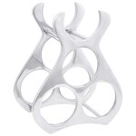 vidaXL Étagère à vin Argenté 23 x 14 x 28 cm Aluminium