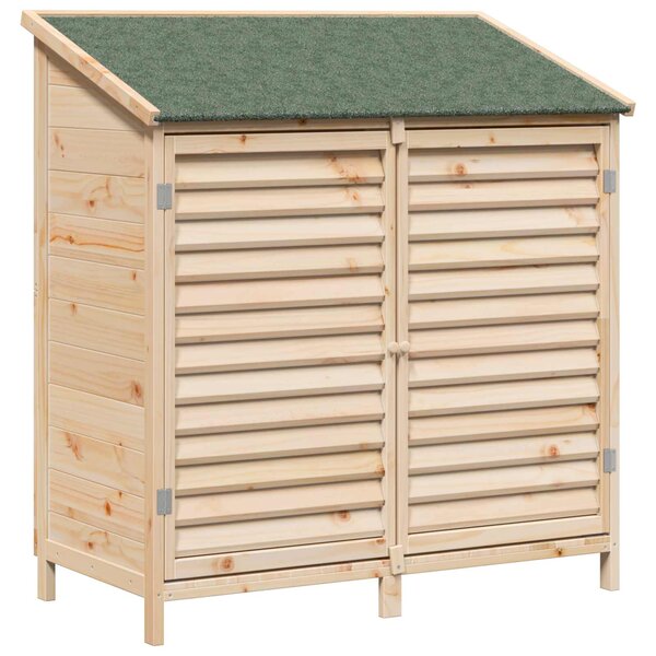 vidaXL Abri de jardin Naturel 106 x 56 x 113 5 cm Bois de Sapin Massif