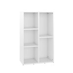 vidaXL Bibliothèque/Buffet Blanc brillant 50x25x80 cm Aggloméré