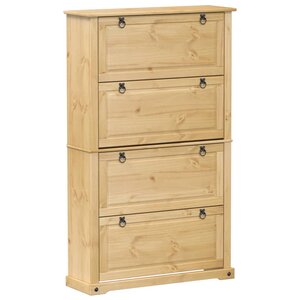 vidaXL Armoire à chaussures Corona 99x32x163 5 cm bois de pin massif