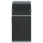 vidaXL Porte-bûches anthracite 120x45x100 cm acier galvanisé