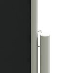 vidaXL Auvent latéral rétractable Noir 140x1200 cm