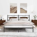 vidaXL Cadre de lit sans matelas chêne marron 160x200 cm