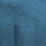 vidaXL Fauteuil de massage Bleu Velours