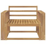 vidaXL Sofa de milieu extérieur Bois d'Acacia Massif Blanc