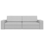 vidaXL Canapé-lit au sol Gris nuage 245 x 78 x 77 cm tissu