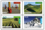 Carnet 8 timbres - Paysages français - Validité Monde