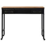 vidaXL Table console MDF et bois de sapin 100 x 33 5 x 80 cm