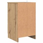 vidaXL Cabinet de chevet avec tiroir chêne artisanal 38 x 38 x 66 cm