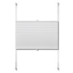 Vidaxl store plissé 80x150 cm blanc