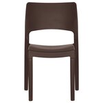 vidaXL Chaises de jardin lot de 2 Moka Polypropylène