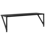 vidaXL Étagères Murales 2 Pièces Chêne noir 80 x 25 x 25 5 cm