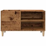 vidaXL Armoire à disques vieux bois 84 5x38x48 cm bois d'ingénierie
