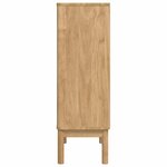 vidaXL Buffet FLORO Cire marron 70 x 30 x 70 5 cm Bois de Pin Massif