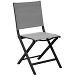 Chaises jardin pliantes en aluminium thema (lot de 2)