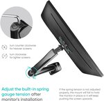 Onkron g80 blk support de bureau pour écran pc de 13 à 32 pouces noir