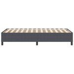 Lit vidaXL Gris foncé 90x200 cm en tissu velours