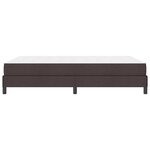 vidaXL Lit à ressorts avec matelas Marron foncé 160 x 200 cm tissu