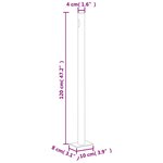 vidaXL Auvent latéral rétractable Bleu 200x600 cm