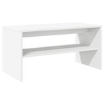vidaXL Meuble TV blanc 60x40x40 cm bois d'ingénierie