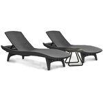 Keter chaise longue pacific graphite 223564