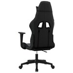 vidaXL Chaise de jeu de massage noir similicuir