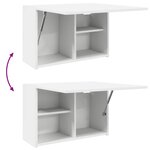 vidaXL Armoire murale de bain blanc 60x25x40 cm bois d'ingénierie