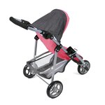 Bayer Chic 2000 612-41 - Petite poussette de jogging LOLA pour poupées  anthracite - rose