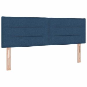 vidaXL Tête de lit avec tête de lit Bleu 144 cm Cuir synthétique