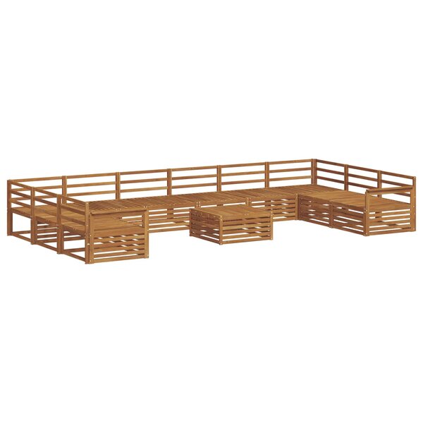 vidaXL Ensembles de canapés 11 pc Naturel Bois d'Acacia Massif