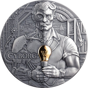 Monnaie CYBORG Dual Essence 2 Oz Argent 2000 Francs Cameroon 2026 (PRÉCOMMANDE)
