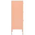 vidaXL Armoire de rangement Rose 42 5x35x101 5 cm Acier