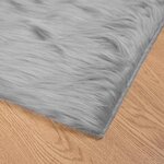 vidaXL Tapis en fausse Tafalla Gris 60 x 110 cm Polyester