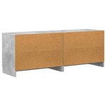 vidaXL Armoire de lit 2 Pièces Gris béton 66 x 35 x 48 cm