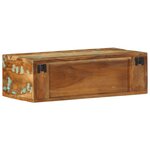 VidaXL Meuble TV mural 60x30x19 cm bois massif de récupération