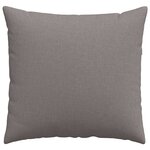 vidaXL Coussins de canapé 2 Pièces Taupe 50 x 50 cm tissu