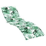 vidaXL Coussin de transat ensoleillé Vert 200 x 70 x 4 cm Tissu Oxford