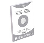 Paquet de 100 Fiches BRISTOL BLANC 210/297 5X5 S/FILM EXACOMPTA