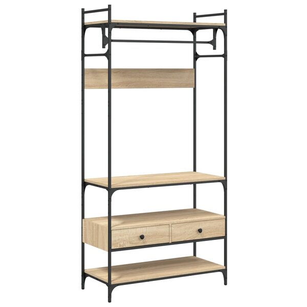 VidaXL Armoire à tiroirs chêne sonoma 89x39x184 5 cm bois d'ingénierie