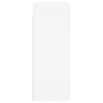 vidaXL Armoires murales 2 Pièces blanc bois d'ingénierie