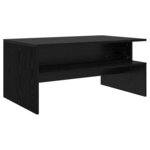 vidaXL Table basse Chêne noir 90 x 55 x 42.5 cm Bois d'ingénierie