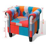 vidaXL Fauteuil avec design de patchwork Tissu