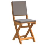 vidaXL Ensemble bistrot 3 Pièces Marron Bois d'acacia massif