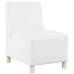 vidaXL Unité de Sofa Modulaire Sans Accoudoirs 2 Pièces Blanc