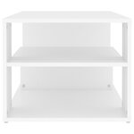 vidaXL Table basse blanc 100x50x40 cm bois d'ingénierie