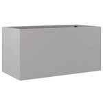 vidaXL Jardinière argenté 62x30x29 cm acier galvanisé